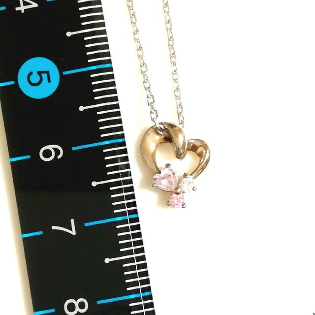 4℃(ヨンドシー)の(美品) 4℃♡ハートシルバーネックレス レディースのアクセサリー(ネックレス)の商品写真