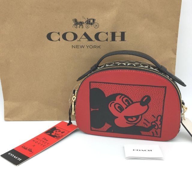 [COACH] セレナバッグ ミッキーマウス × キースヘリング (レッド)