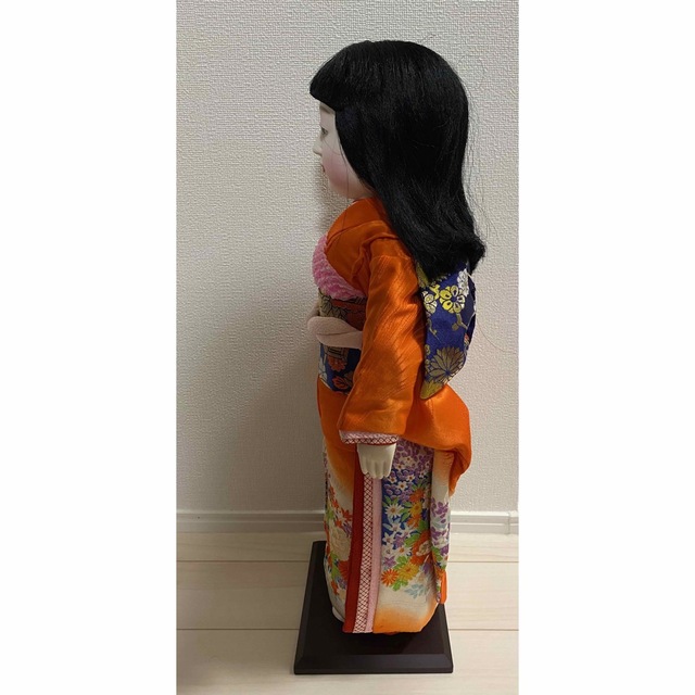 市松人形 日本人形 紫峰作 15号  紙箱付き