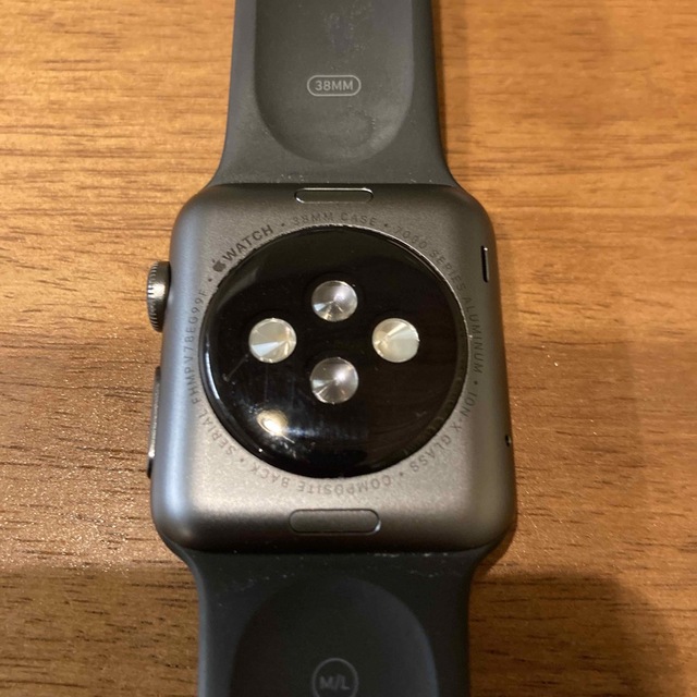 Apple Watch(アップルウォッチ)の【美品】Apple Watch アップルウォッチ 第一世代 スペースグレイ メンズの時計(腕時計(デジタル))の商品写真