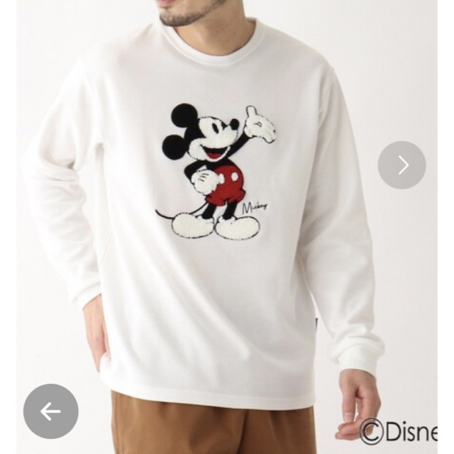 Disney - ミッキー ディズニー 白 スウェットの通販 by ふぁ〜ふぁ〜's