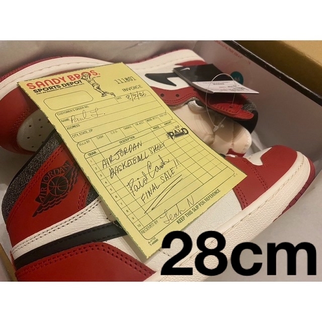 Nike Air Jordan 1 High OG Chicago 28cm