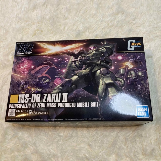 BANDAI(バンダイ)のHG 1/144 ザクII  エンタメ/ホビーのおもちゃ/ぬいぐるみ(模型/プラモデル)の商品写真