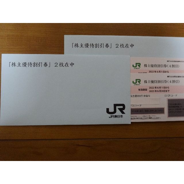 上質通販サイト JR東日本 株主優待割引券（４枚） aspac.or.jp