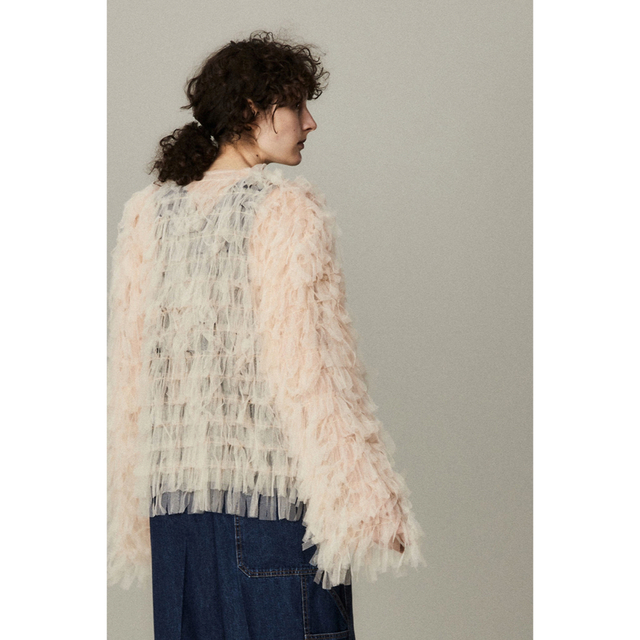 激安/新作 Currentage Colorless Tulle Jacket asakusa.sub.jp