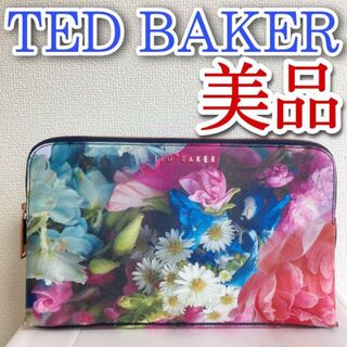 テッドベイカー(TED BAKER)の美品　テッドベイカー TED BAKER 花柄 クラッチ　セカンド　バッグ(クラッチバッグ)