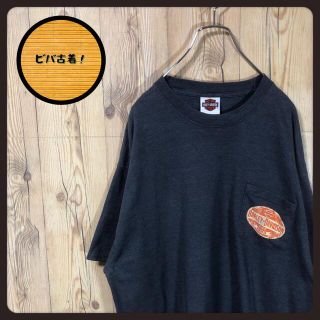 ハーレーダビッドソン(Harley Davidson)の『胸ポケット』90s 古着 両面プリント ハーレーダビッドソン グレー(Tシャツ/カットソー(半袖/袖なし))