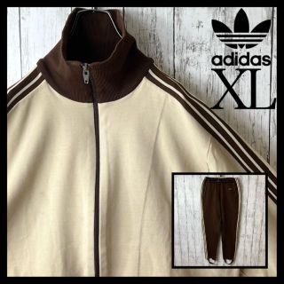 アディダス(adidas)の【超希少】アディダス デサント セットアップ ベージュ ブラウン 5号 XL(ジャージ)