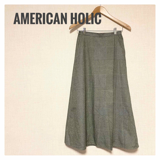 アメリカンホリック(AMERICAN HOLIC)のアメリカンホリック　ラップ風プリーツスカート(ロングスカート)