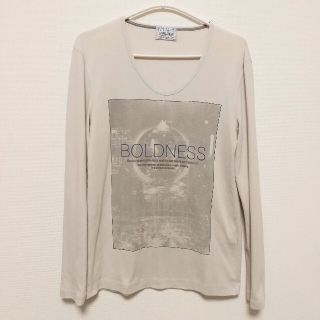 ニコルクラブフォーメン(NICOLE CLUB FOR MEN)のNICOLE CLUB FOR MEN プリント Tシャツ L ライトグレー(Tシャツ/カットソー(七分/長袖))