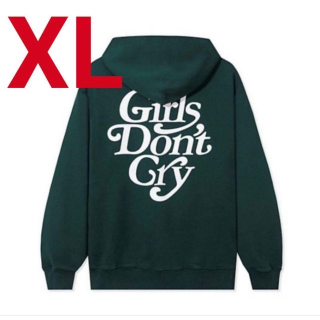 girls don't cry ガールズドントクライ グリーン パーカー XL