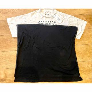 マルタンマルジェラ(Maison Martin Margiela)の定価5万 メゾン マルジェラ ロゴプリントオーバーサイズTシャツ50 マルタン(Tシャツ/カットソー(半袖/袖なし))