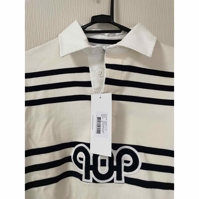 POP TRADING COMPANY ボーダーポロシャツ長袖 メンズのトップス(Tシャツ/カットソー(七分/長袖))の商品写真