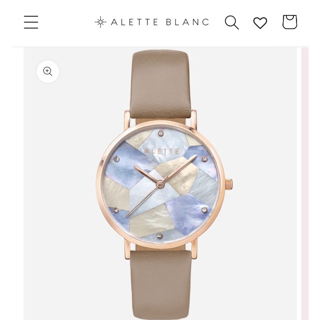 【新品未使用】ALETTE BLANC 腕時計