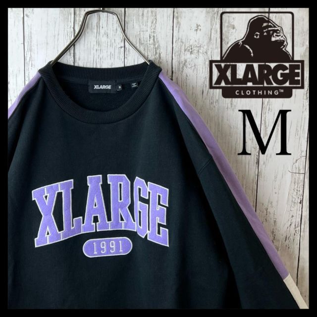 XLARGE - 【激レア】エクストララージ アーチロゴ 黒 紫 白 M ...