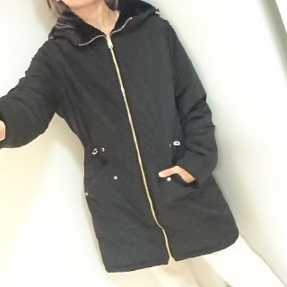 ZARA ザラ　ファーフード　3WAY 中綿ジャケット　黒　XS