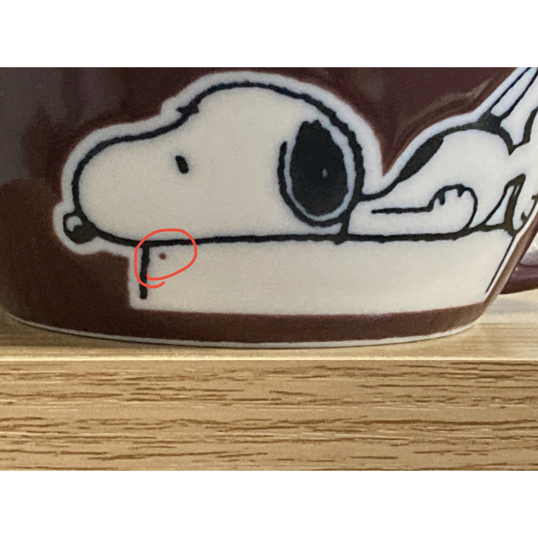 SNOOPY(スヌーピー)の寝そべりスヌーピー スープマグ❣️おまけつき インテリア/住まい/日用品のキッチン/食器(グラス/カップ)の商品写真