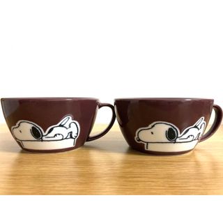 スヌーピー(SNOOPY)の寝そべりスヌーピー スープマグ❣️おまけつき(グラス/カップ)