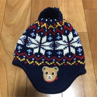 ミキハウス(mikihouse)のミキハウス　プッチー　ノルディック柄　ニット帽(帽子)