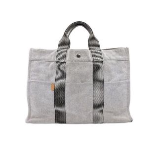 エルメス(Hermes)のHERMES エルメス ニューフールトゥMM グレー ハンドバッグ(トートバッグ)