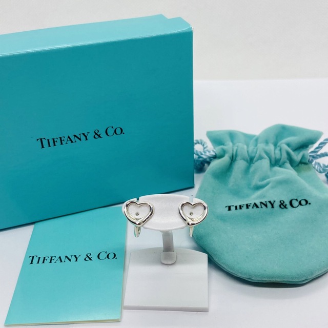 Tiffany & Co.(ティファニー)の美品 TIFFANY&Co. ティファニー シルバー オープンハート イヤリング レディースのアクセサリー(イヤリング)の商品写真