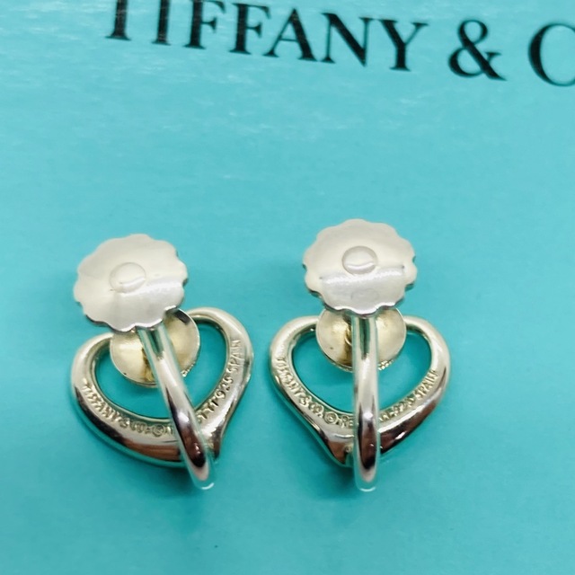 Tiffany & Co.(ティファニー)の美品 TIFFANY&Co. ティファニー シルバー オープンハート イヤリング レディースのアクセサリー(イヤリング)の商品写真