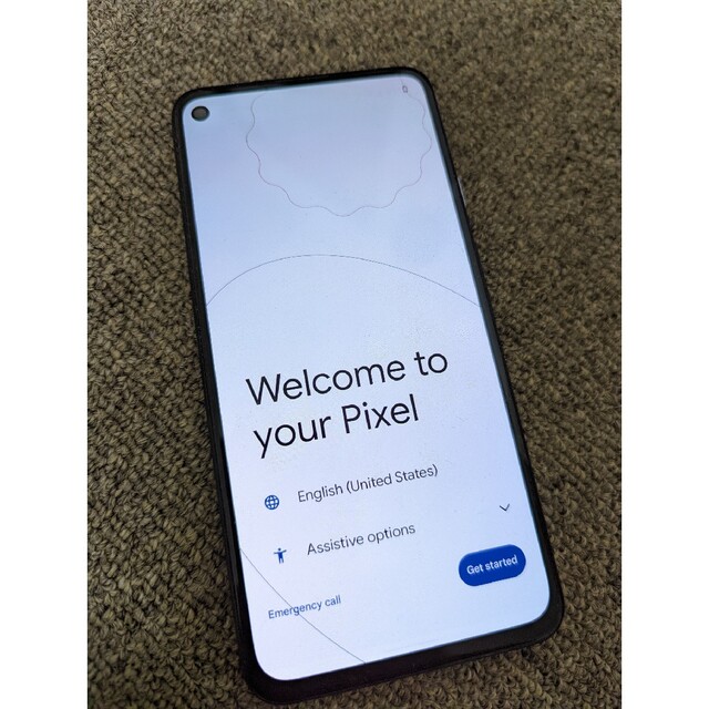 美品 Google Pixel 4a5g 128GB Just Blackスマートフォン本体