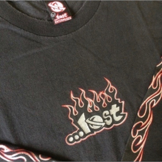 レア！ …lost ロンT メンズ size L ブラック サーフィン ロスト メンズのトップス(Tシャツ/カットソー(七分/長袖))の商品写真