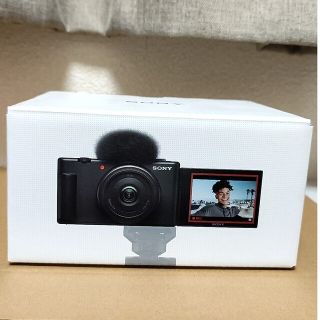 ソニー(SONY)の【新品】SONY デジカメ VLOGCAM ZV ZV-1F(B)(コンパクトデジタルカメラ)