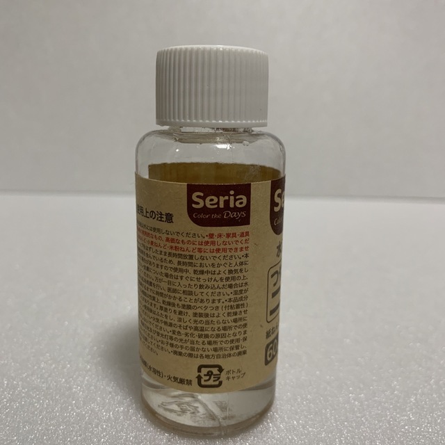 Seria(セリア)のセリア ツヤ出しニス 使いかけ 水溶性 透明 ハンドメイドの素材/材料(その他)の商品写真