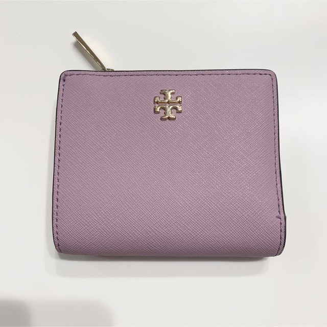 Tory Burch(トリーバーチ)のトリーバーチ　二つ折り財布　紫 レディースのファッション小物(財布)の商品写真