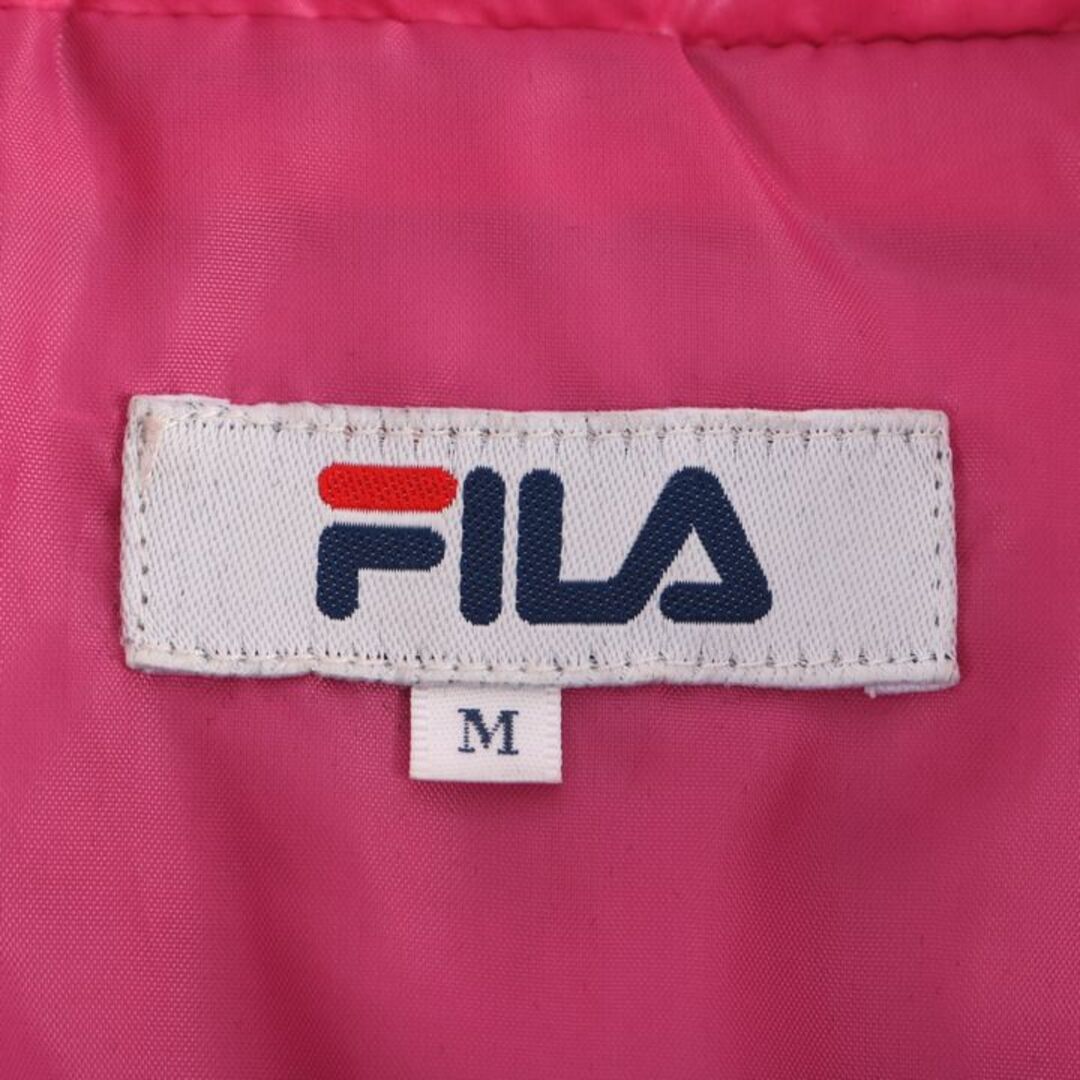 FILA(フィラ)のフィラ 中綿ブルゾン ジップアップ ハイネック 胸ロゴ ジャケット アウター ジャンパー レディース Mサイズ パープル FILA レディースのジャケット/アウター(ブルゾン)の商品写真