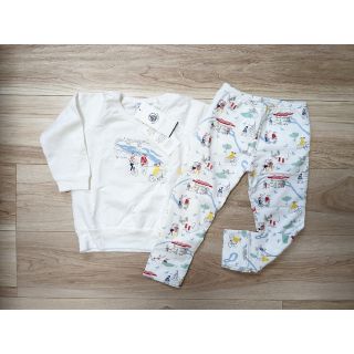 プチバトー(PETIT BATEAU)のプチバトー　パジャマ上下　2ans/86cm(パジャマ)