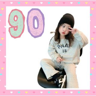 子供服　キッズ　スウェット　セットアップ　90 トップス　トレーナー　フレア(その他)