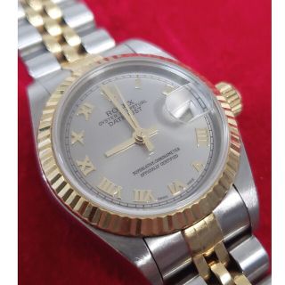 ロレックス(ROLEX)のROLEX　デイトジャスト 79173 グレーローマン(腕時計)