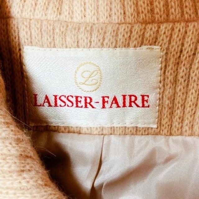 美品！LEISSER-FAIREアンゴラ20%混　可愛い薄いイエローのポンチョ