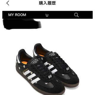 アディダス(adidas)の28 adidas SAMBA atmos x FACE CORE BLACK(スニーカー)