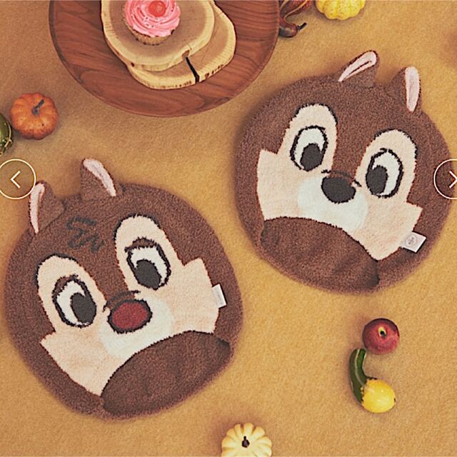 gelato pique(ジェラートピケ)の【新品】Chip'nDale ナイトキャップ ジェラートピケ 2枚セット エンタメ/ホビーのおもちゃ/ぬいぐるみ(キャラクターグッズ)の商品写真