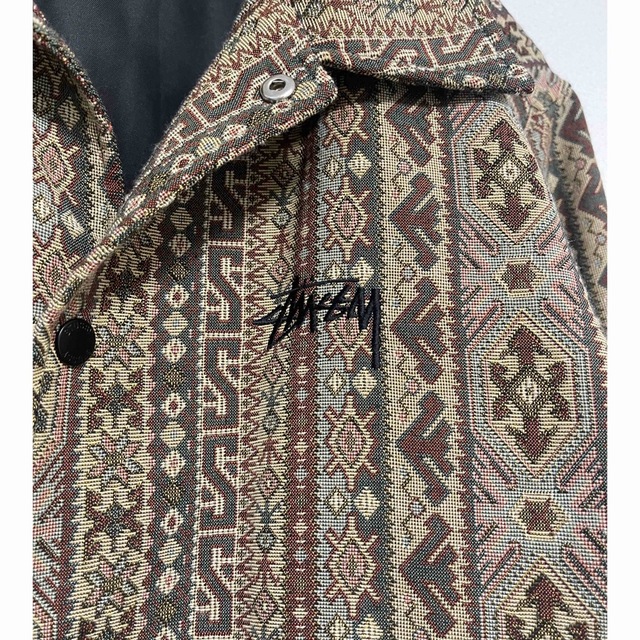 美品　STUSSY TAPESTRY CLASSIC COACHJACKET