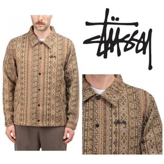 美品　STUSSY TAPESTRY CLASSIC COACHJACKET