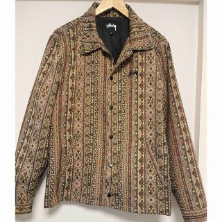 美品　STUSSY TAPESTRY CLASSIC COACHJACKET