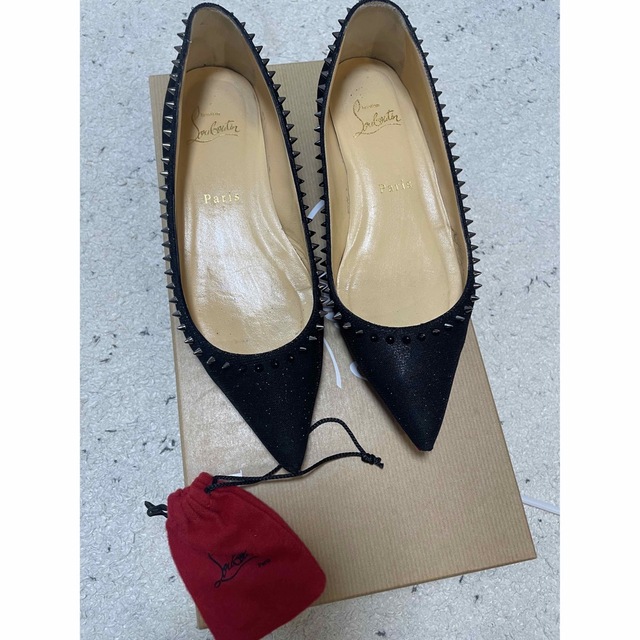 Christian louboutin ルブタン　フラット　スタッズ  35.5