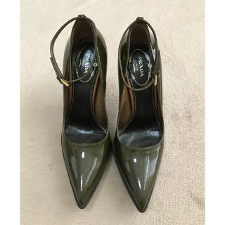 プラダ(PRADA)のPRADA プラダ エナメル パンプス 35 1/2(ハイヒール/パンプス)