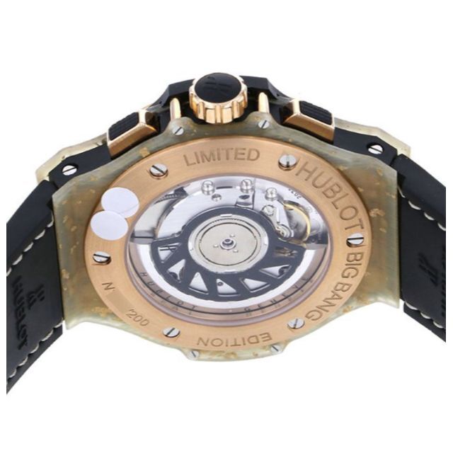 HUBLOT(ウブロ)の世界限定50本　ウブロ HUBLOT ビッグバン リネン ナチュラルゴールド レディースのファッション小物(腕時計)の商品写真