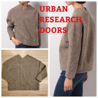 アーバンリサーチドアーズ(URBAN RESEARCH DOORS)のアーバンリサーチドアーズ　切替ランダムリブプルオーバー(ニット/セーター)