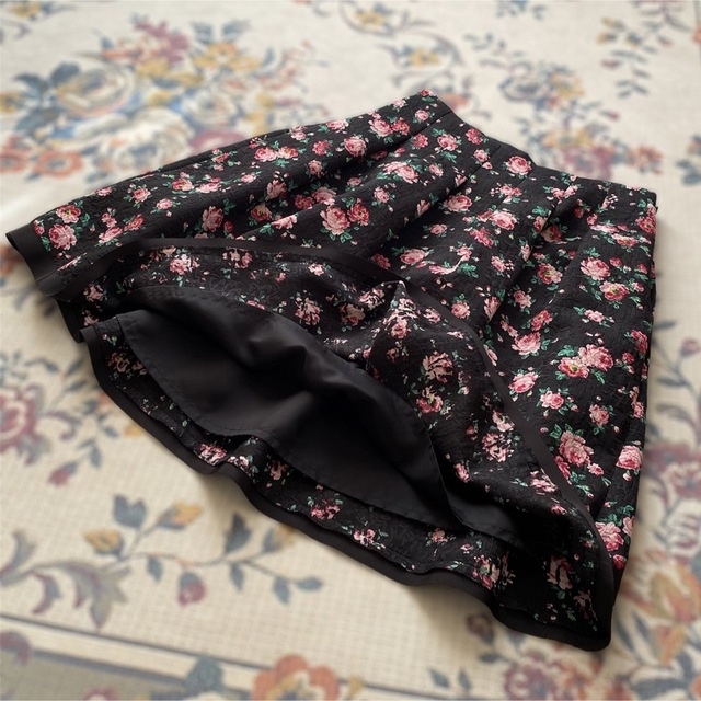 M'S GRACY 花柄スカート(ウエストリボン付き) 40サイズ