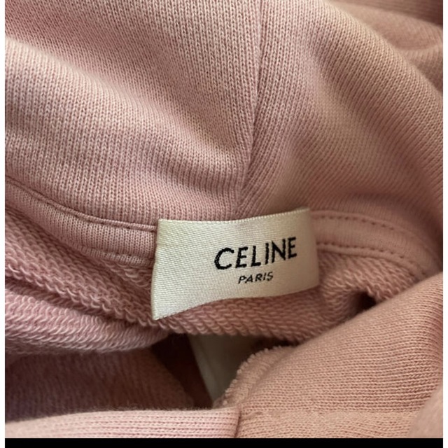 celine(セリーヌ)のセリーヌ　パーカー　フーディー　ピンク メンズのトップス(パーカー)の商品写真