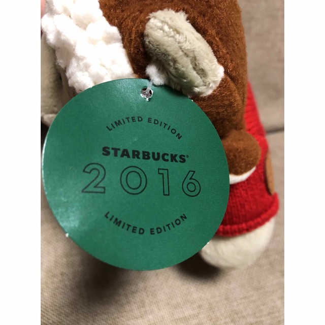Starbucks Coffee(スターバックスコーヒー)のスターバックス ホリデー2016 ベアリスタボーイ エンタメ/ホビーのおもちゃ/ぬいぐるみ(ぬいぐるみ)の商品写真