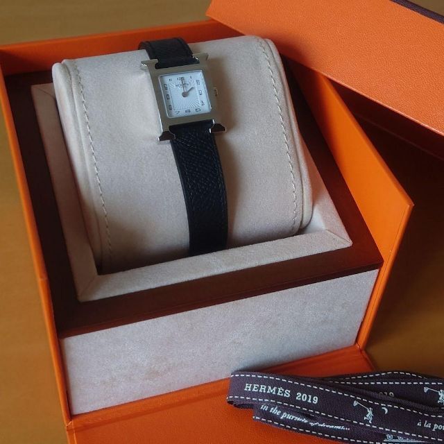 日本に Hermes - エルメス HERMES Hウォッチ 新品未使用 腕時計