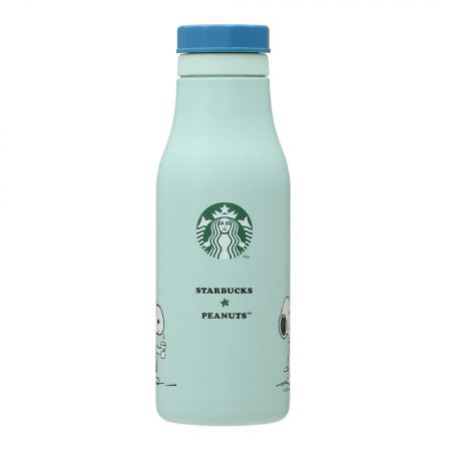 スターバックス×PEANUTS ステンレスロゴボトル ブルー - キッチン/食器 スターバックス×PEANUTS ステンレスロゴボトル ブルー - キッチン/食器